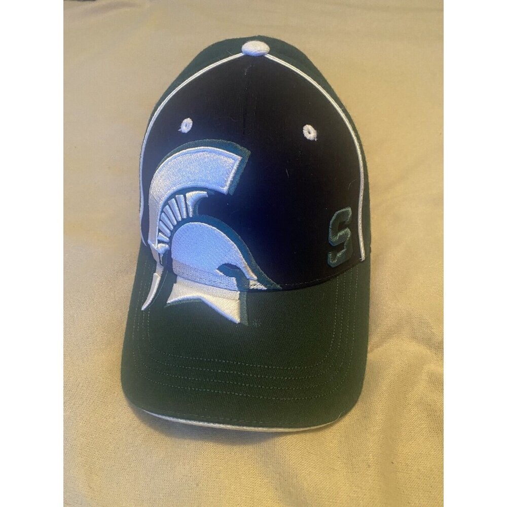 Michigan State Spartans Hat One Fit Green Black Top Of The World Basebal…